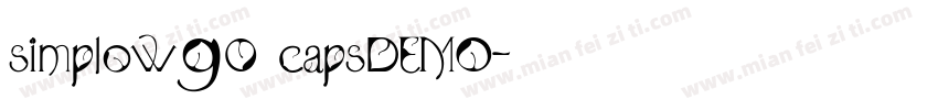 simplow90 capsDEMO字体转换